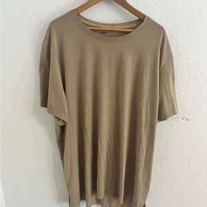 Men's Nike Yoga Taupe Short Sleeve Crewneck T-Shirt in XXL